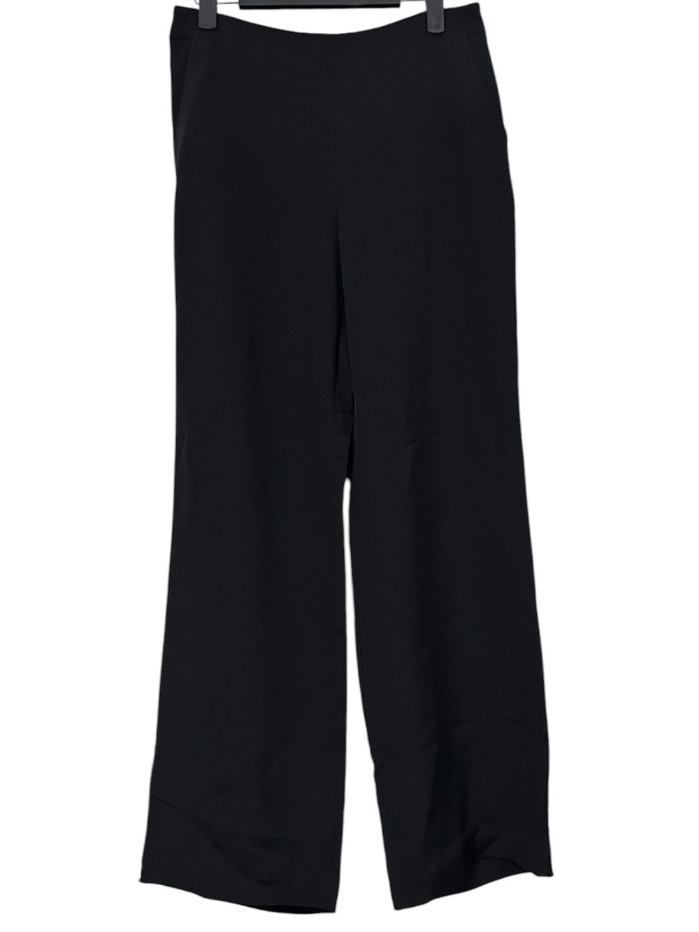 J. McLaughlin Women's 100% Silk Wide Leg Trousers Black Sz 4 Limited Edition